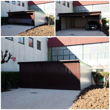 Box auto doppia con soluzione basculante unica