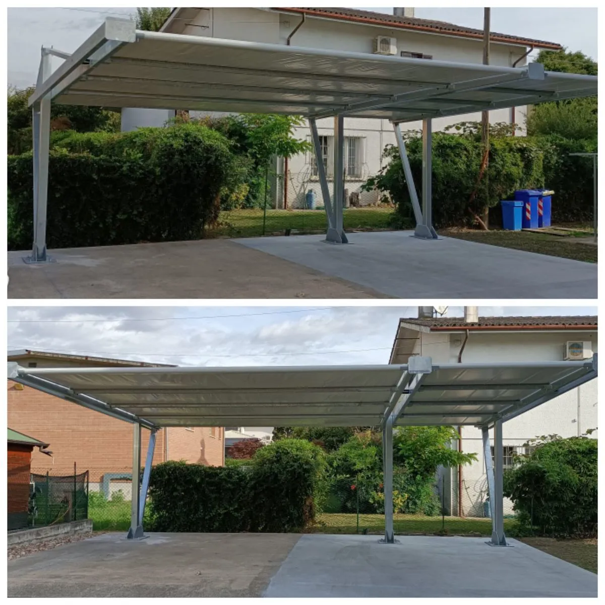 Tettoia parking e ricovero attrezzature